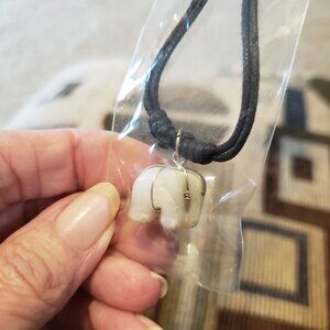 Soapstone Elephant Necklace